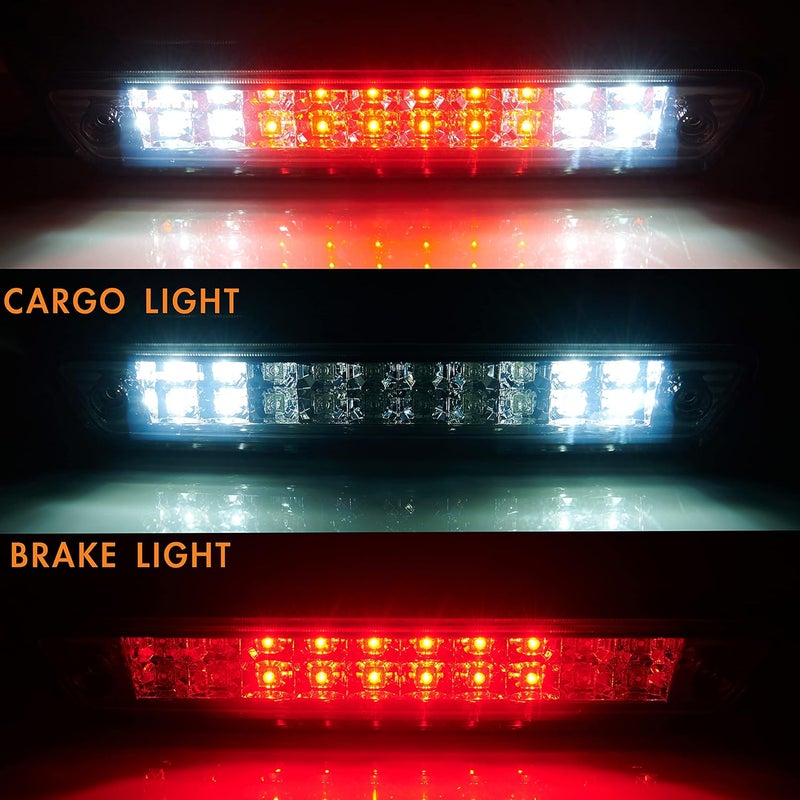 Cxdar Third 3rd Brake Light, LED High Mount Stop Light for 2009-2014 Ford F150, 10-14 Lincoln Mark LT, Rear Center Cab Roof Tail Cargo Lamp, DOES NOT FIT SVT Raptor & Models with Hill Descent Control - Image 4